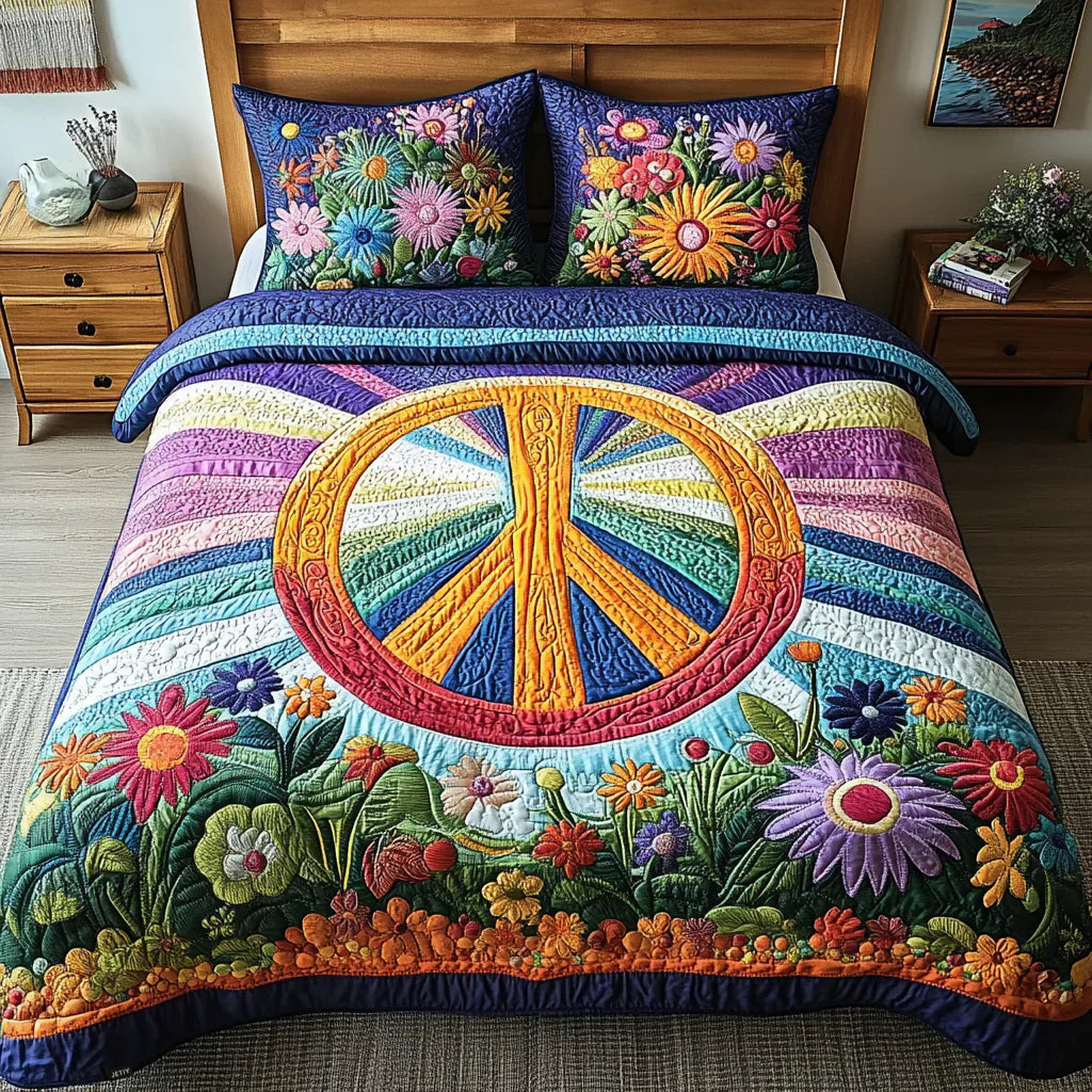 3 darabos steppelt ágyneműgarnitúra - Tie-Dye Dreams